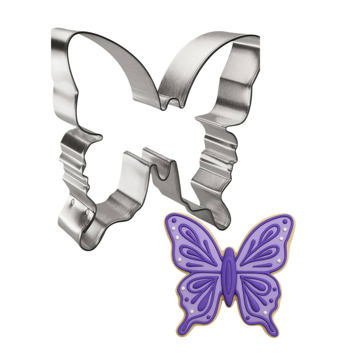 Butterfly with tail cookie cutter, whimsical insect baking tool