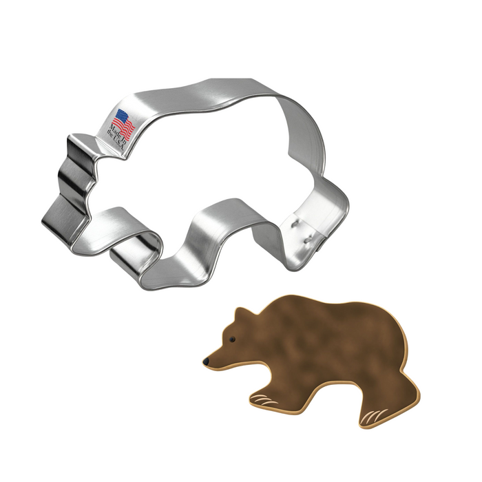 grizzly bear cookie cutter 3.5 inch