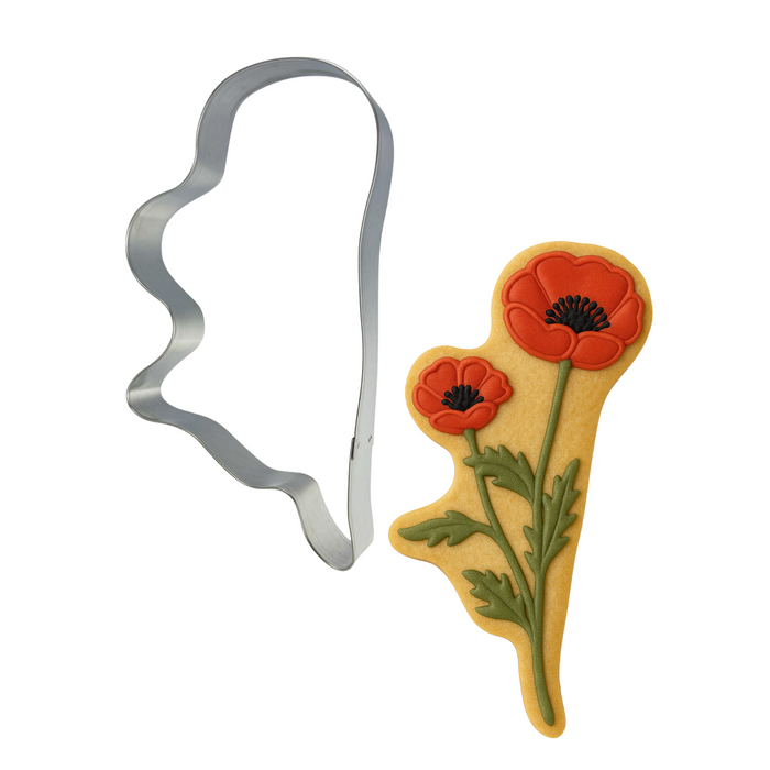 Long Stem Wild Flower Cookie Cutter 5 Pc Set HS0580