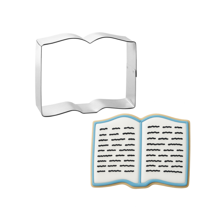 Open Book Cookie Cutter 3.75 in B1524