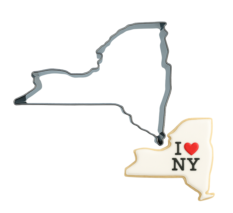 State Of New York Tin Cookie Cutter 4 in B1792