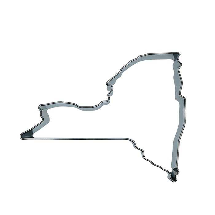 State Of New York Tin Cookie Cutter 4 in B1792