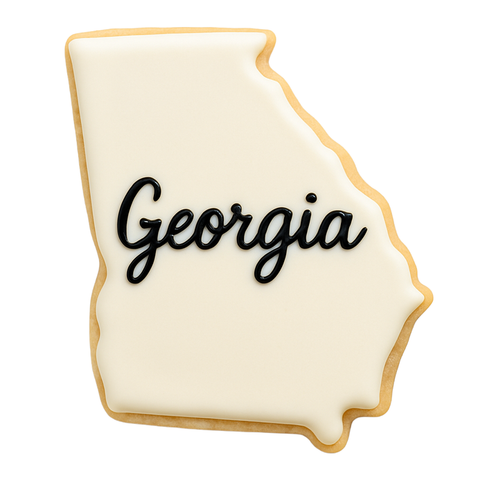State Of Georgia Tin Cookie Cutter 4 in B1793