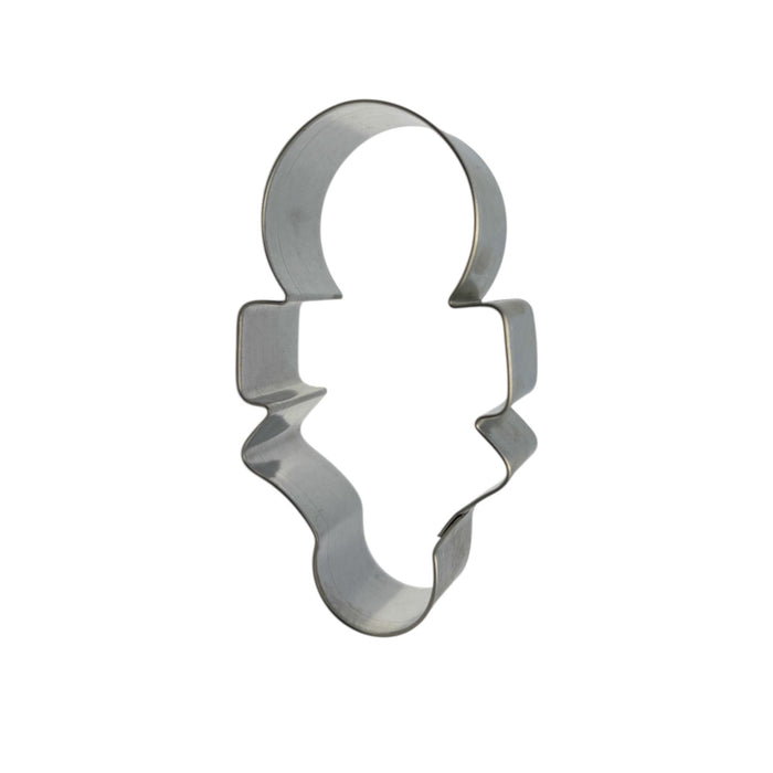 Baby Rattle with Bow Cookie Cutter 4 in B1791