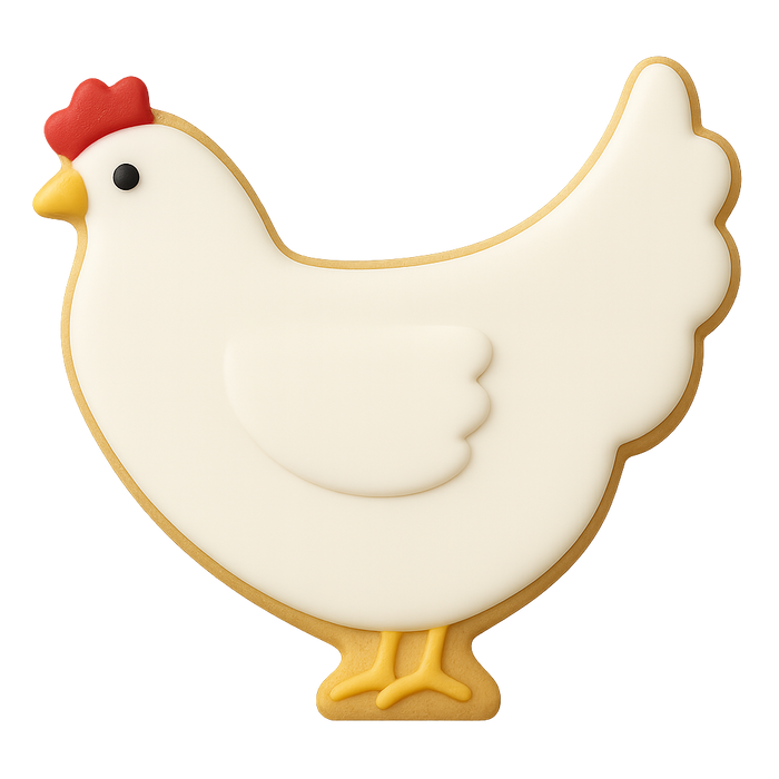 Chicken Cookie Cutter 3.75 in B1186