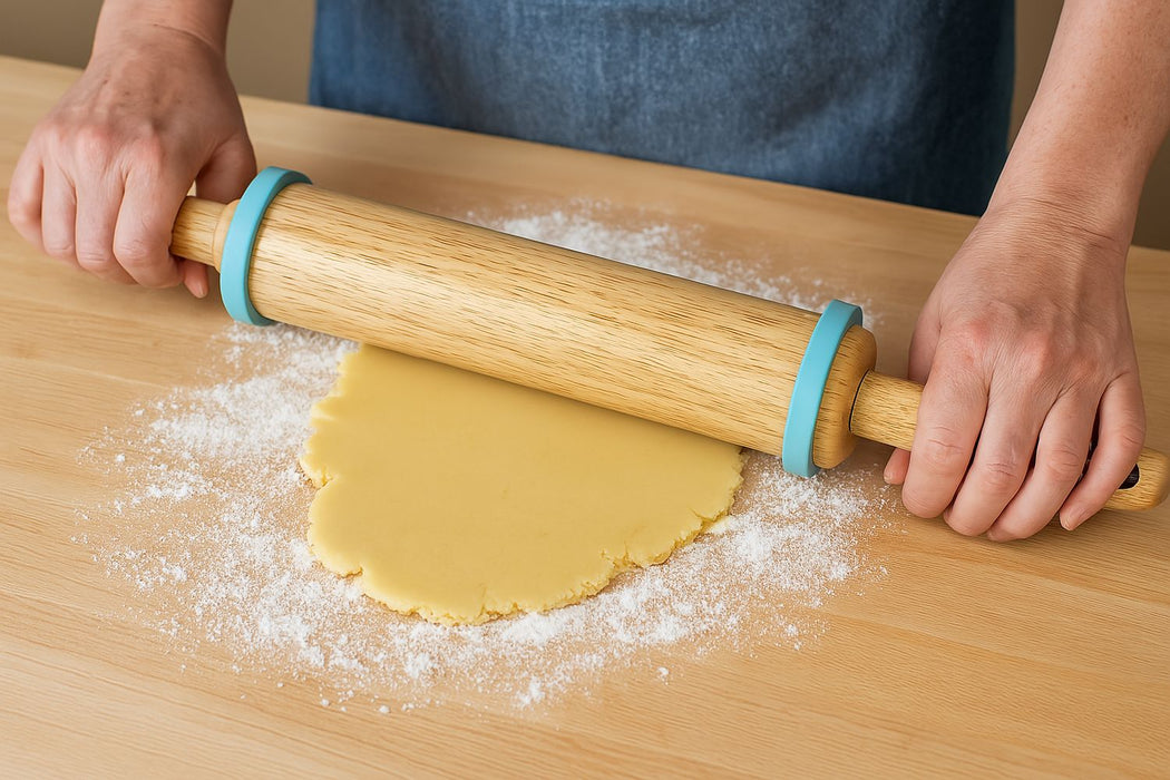 Rolling Pin Dough Bands - Achieve Perfect Dough Thickness Every Time!
