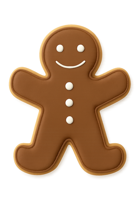 Extra Large Gingerbread Man with Brace Cookie Cutter 8.5 in B1120
