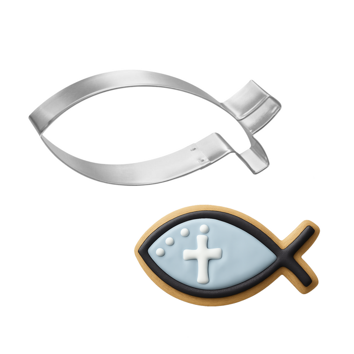 Jesus Fish Cookie Cutter 4.75 in B1151