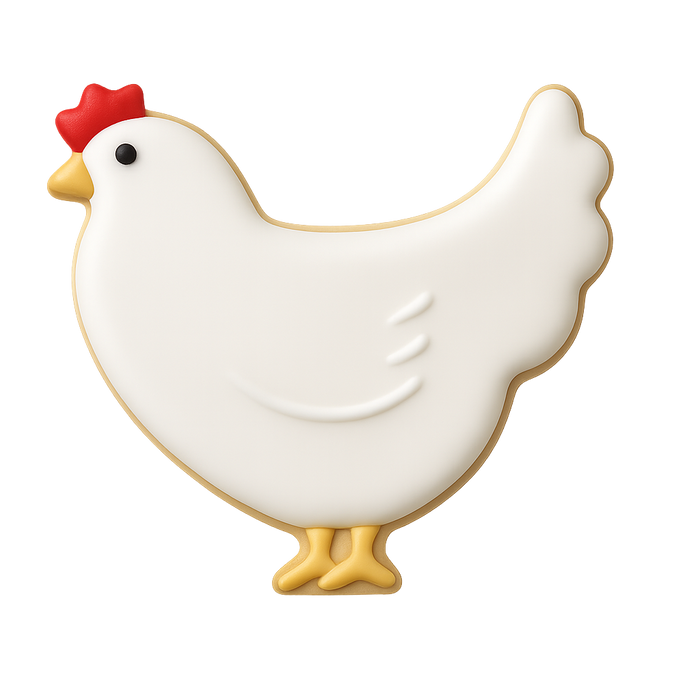 Mini Chicken Cookie Cutter 1.75 in M34