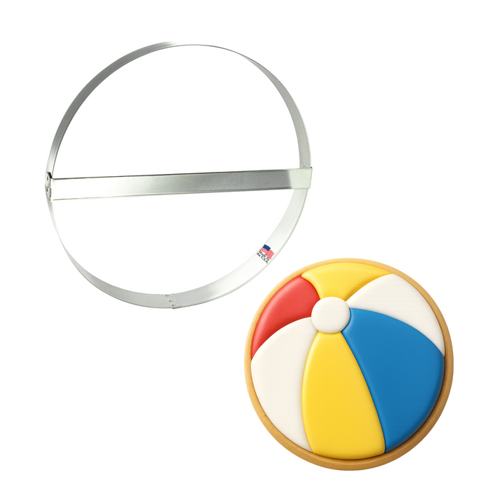 Extra Large Round Circle With Brace Cookie Cutter 8 in B1211