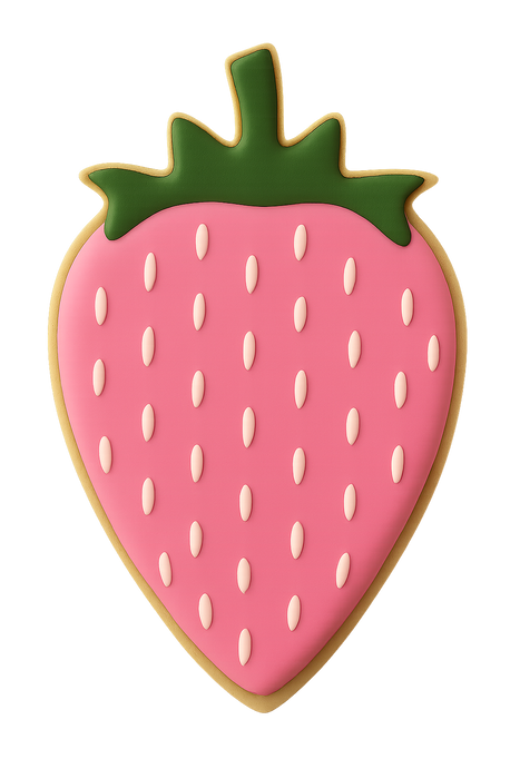 Strawberry Cookie Cutter 3.5 in B1225