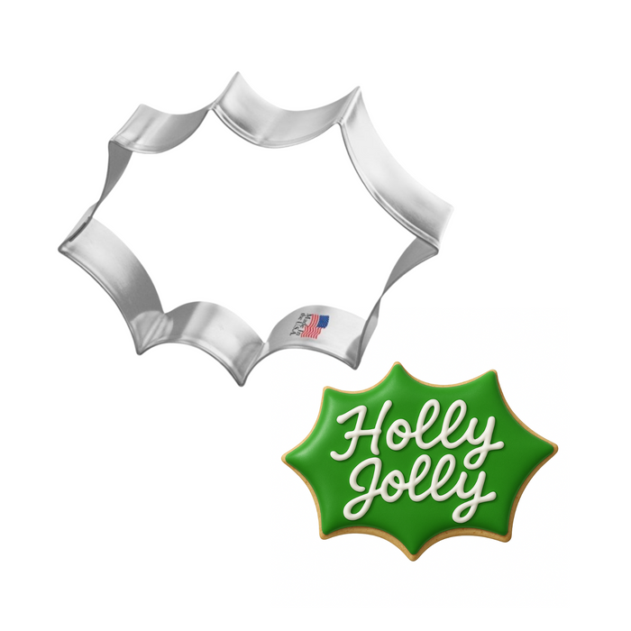 Holly Leaf Cookie Cutter 3.5 in B1265