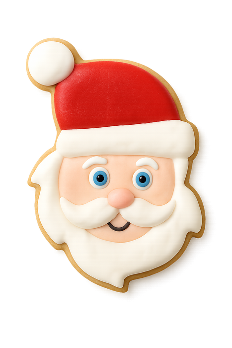 Santa Face Cookie Cutter 4.25" B1267