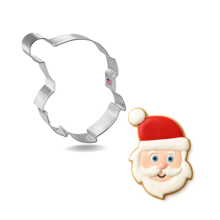 Santa Face Cookie Cutter 4.25" B1267