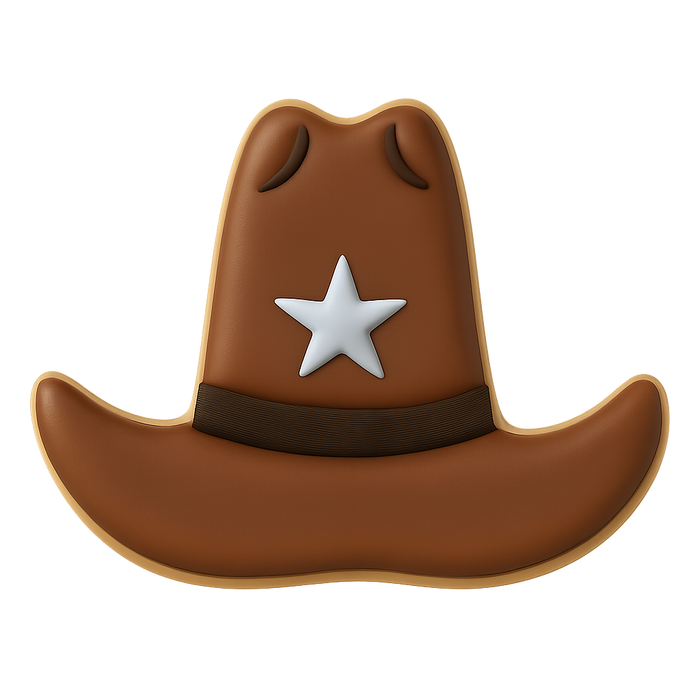 Cowboy Hat Cookie Cutter 3.5 in B1294