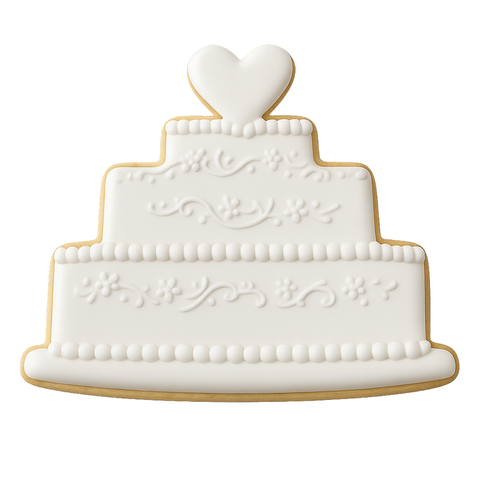 Wedding Cake Cookie Cutter 4 in B1345