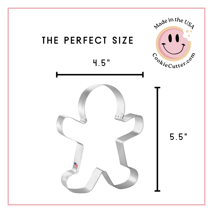 Gingerbread Man Cookie Cutter 5.5 in B1376