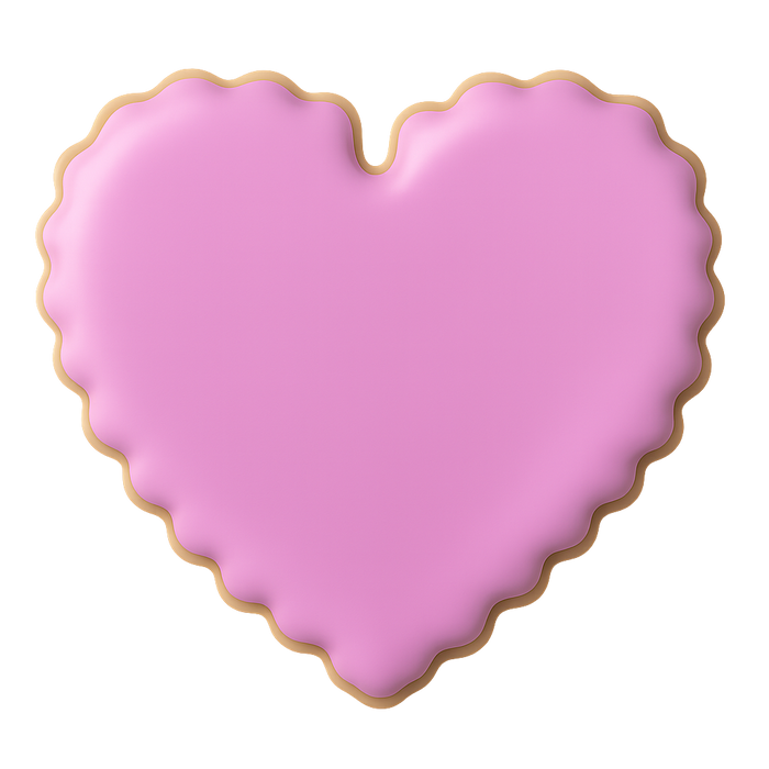 Heart Scalloped Cookie Cutter 4 In. B1403