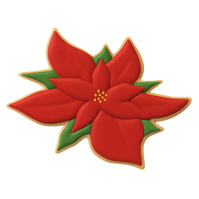 Poinsettia Cookie Cutter 3.5 in B1408