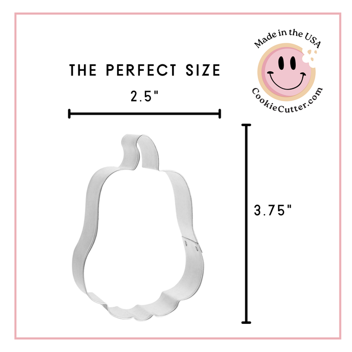 Tall Pumpkin Cookie Cutter 3.75 in B1471