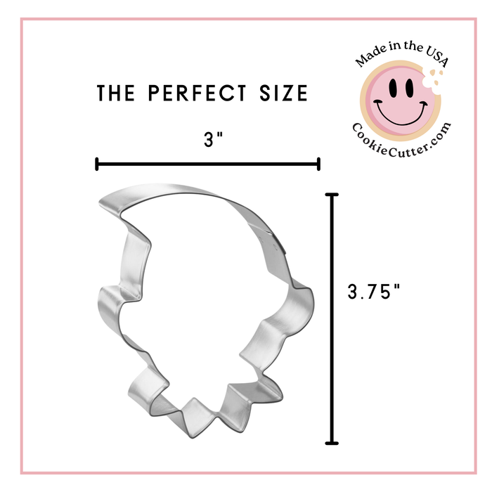 Elf Face Cookie Cutter 3.75 in B1509