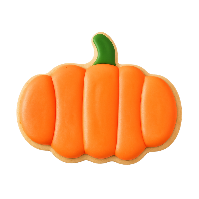 Flat Pumpkin Cookie Cutter 3.75 in B1576