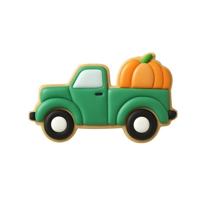 Truck With Pumpkin Cookie Cutter 5 in B1584