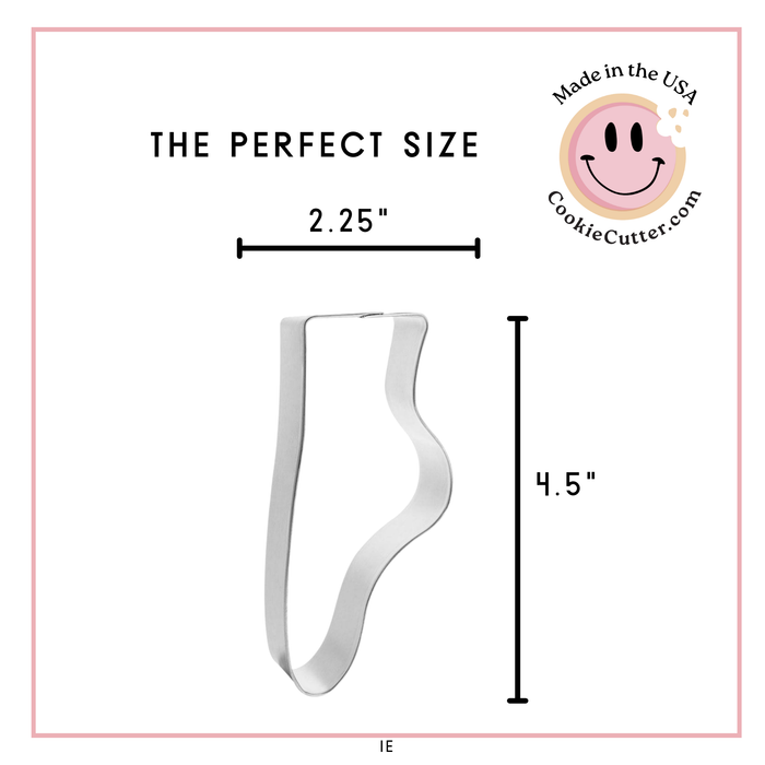 Ballet Slipper Cookie Cutter 4.5 in B1617