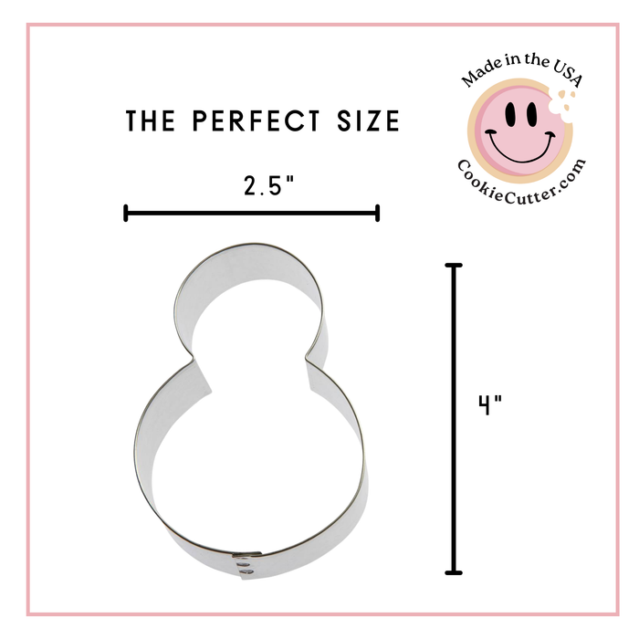 Snowman or Monster Eyes Cookie Cutter 4 in B1622