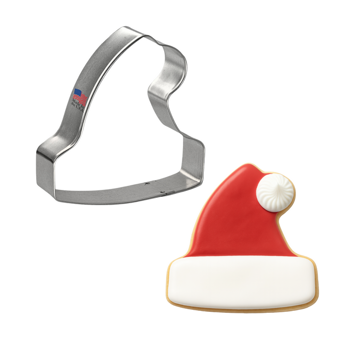 Santa Hat Stocking Cap Cookie Cutter 3.5 in B1632