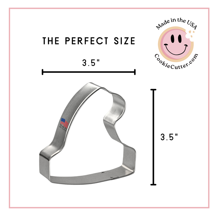 Santa Hat Stocking Cap Cookie Cutter 3.5 in B1632