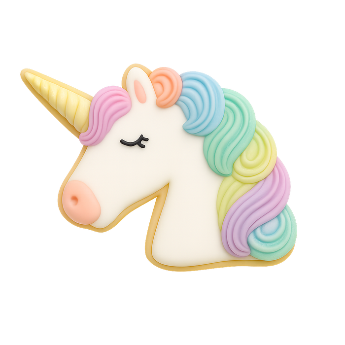 Unicorn Head With Mane Cookie Cutter 5 in B1683