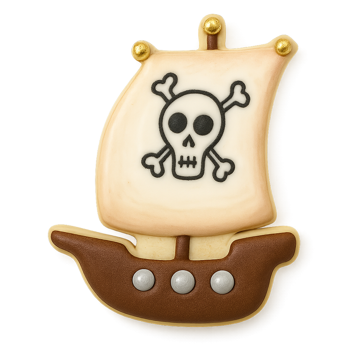 Pirate Ship Cookie Cutter 4.75 in B1704F