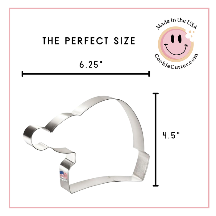 Santa Hat Cookie Cutter 6.25 in B1714