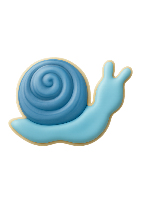 bug-themed baking tool, whimsical snail dessert accessory