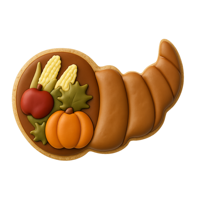 Cornucopia Cookie Cutter 3.25 in B1735