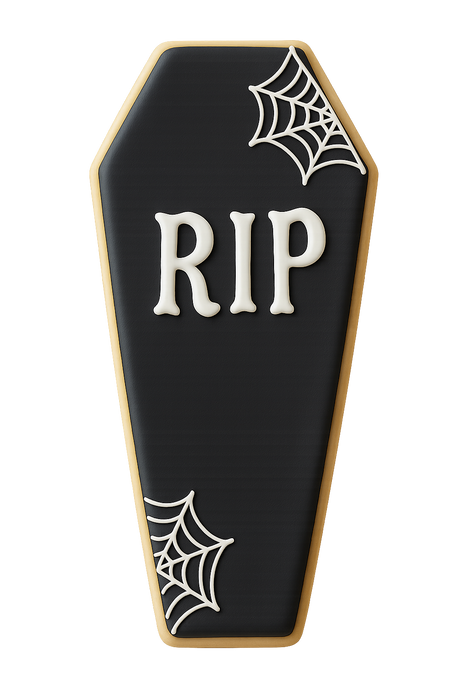 Coffin Sleeping Bag Cookie Cutter 4.75 in B1737