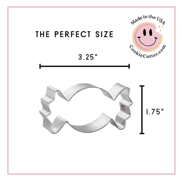 Candy Wrapper Party Cracker Cookie Cutter 3.25 in B1742