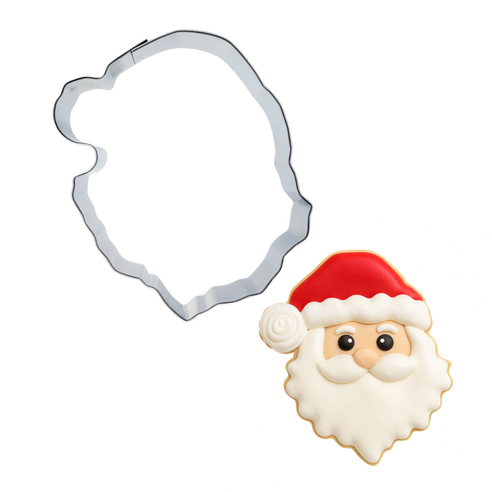 Detailed Santa Face Cookie Cutter 3.5" B2010