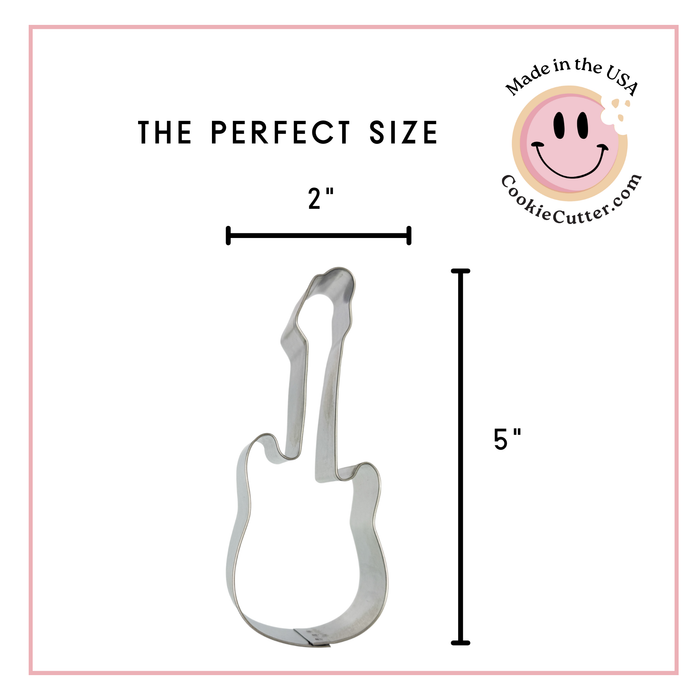 Electric Guitar Cookie Cutter 5 in B2016