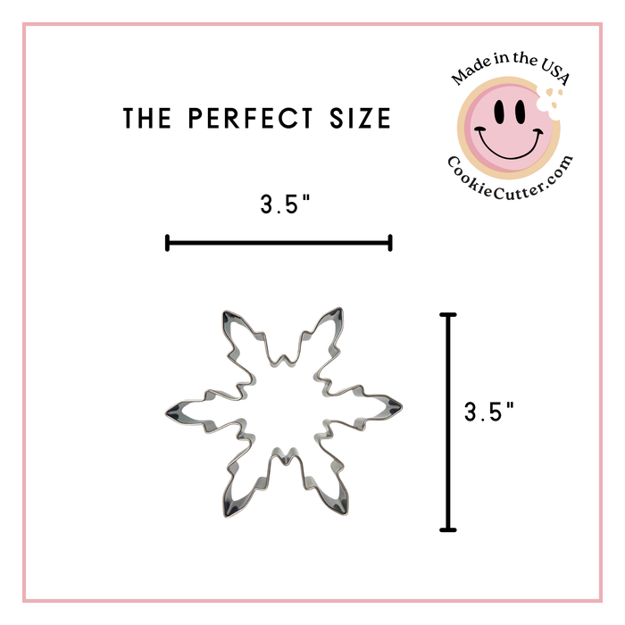 Fancy Snowflake Cookie Cutter 3.5 in B2028