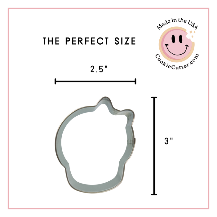 Skull With Bow 3 in. B2030