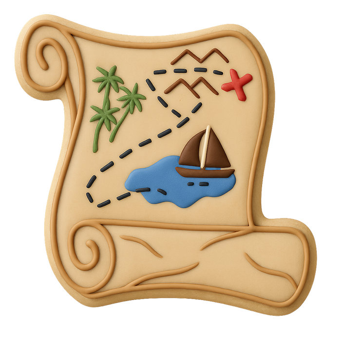 Scroll - Letter Cookie Cutter 4 in B1570