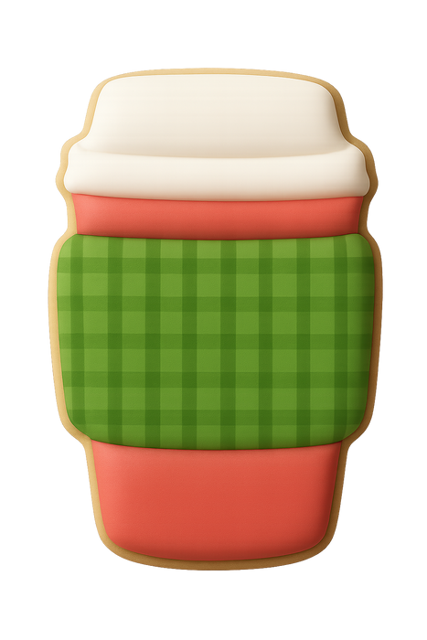 Latte Cup Cookie Cutter 4 in B1537