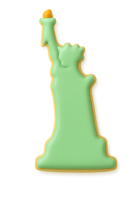 New York themed cookie cutter, 4th of July cookie shape