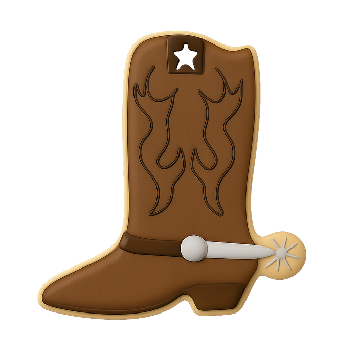 Cowboy Boot Cookie Cutter 3.25 in B1210