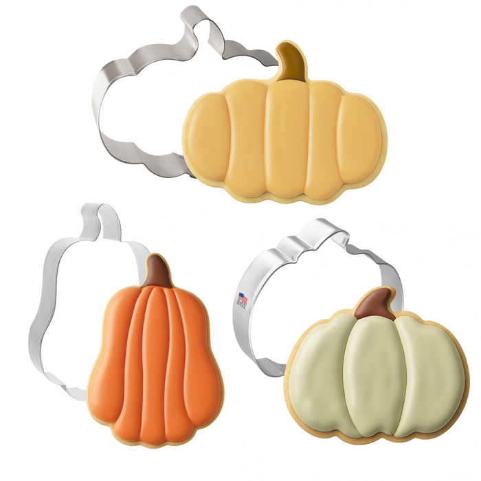 Pumpkin Cookie Cutter 3 Pc Set HS0442