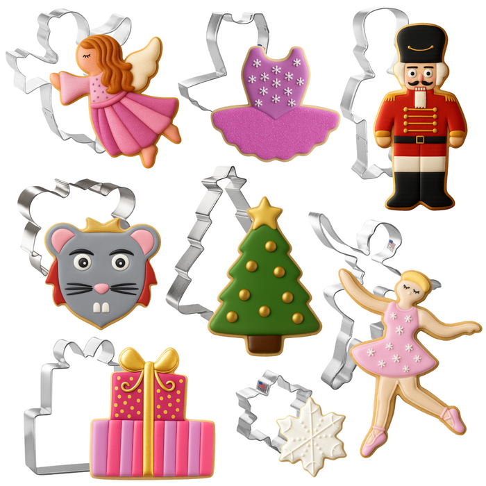 Nutcracker Christmas Ballet Cookie Cutter 8 Pc Set HS0515