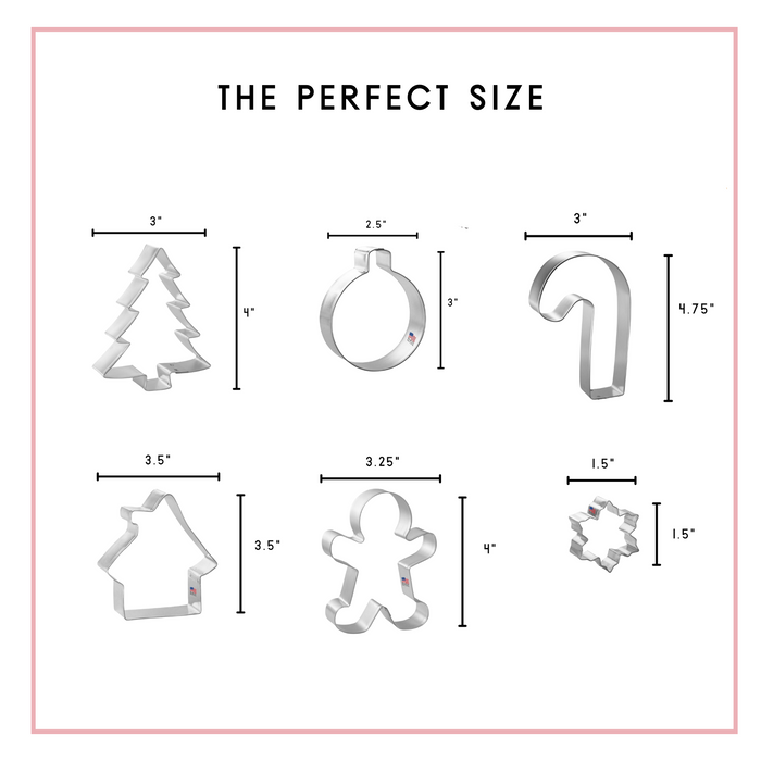 Christmas Essentials Cookie Cutter 6 Pc Set HS0517