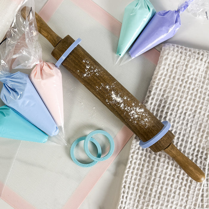 Rolling Pin Dough Bands - Achieve Perfect Dough Thickness Every Time!